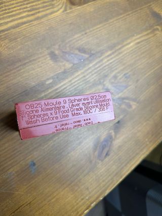 Molde profesional Silicona Esferas 2.5cm Termo