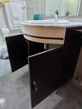 Lavabo y mueble de baño