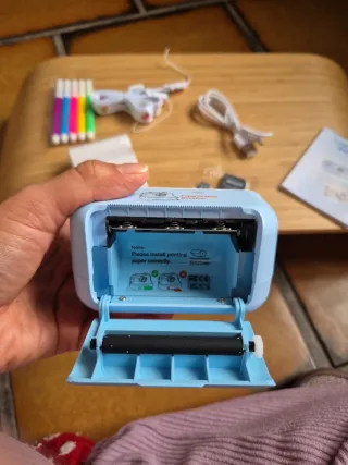 Cámara de fotos infantil con impresora