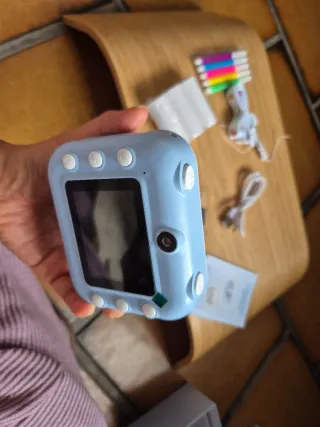 Cámara de fotos infantil con impresora