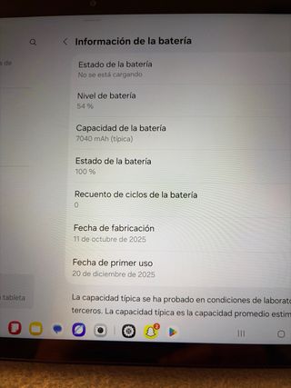 Samsung Galaxy Tab A11+ Negra Completamente nueva