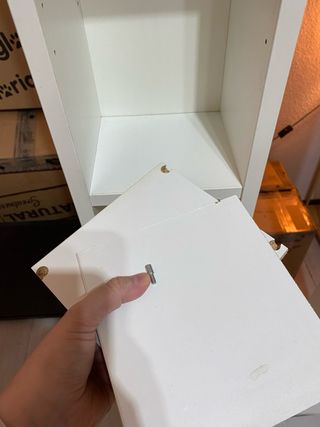 2 Estanterías Gnedby Ikea Blancas