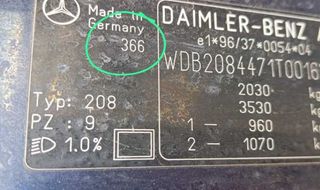 Capot mercedes clase clk (w208) cabrio 230 320567