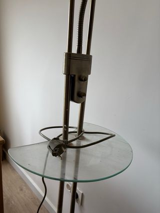 Lámpara de pie salón regulable 2 focos