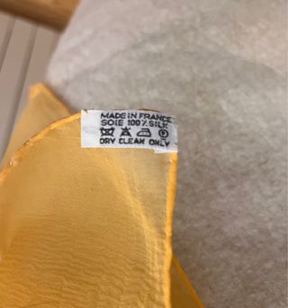 Pañuelo Hermes 140cm Seda Estampado Floral