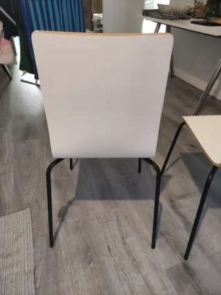 Pack 2 Sillas Comedor Metal Madera Martin Ikea