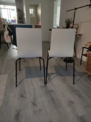 Pack 2 Sillas Comedor Metal Madera Martin Ikea