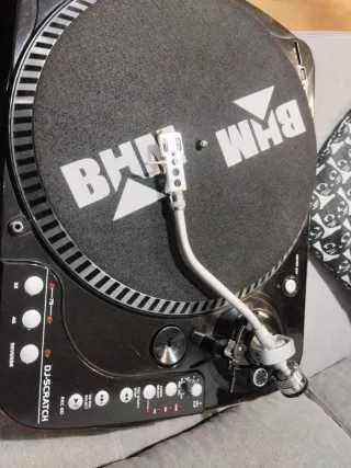 Tocadiscos BHM DJ Scratch Negro