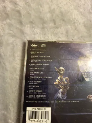 Megadeth Countdown to Extinction CD 1st Press