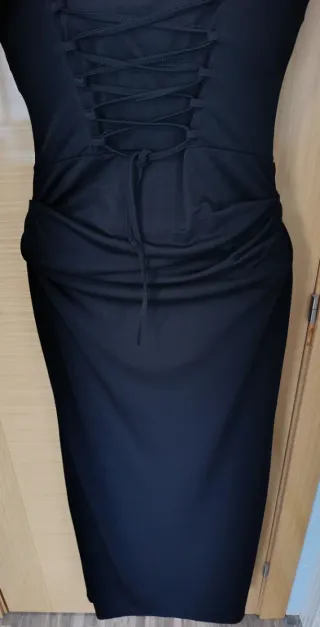 Vestido largo negro elegante