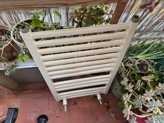 Radiador toallero blanco metal