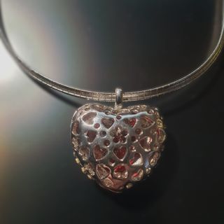 Colgante Corazón Rojo con Circonitas