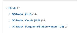 Piloto derecho Skoda Octavia 1