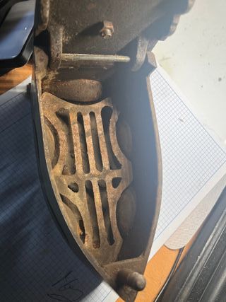 Plancha de carbón antigua