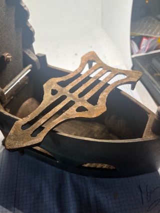 Plancha de carbón antigua