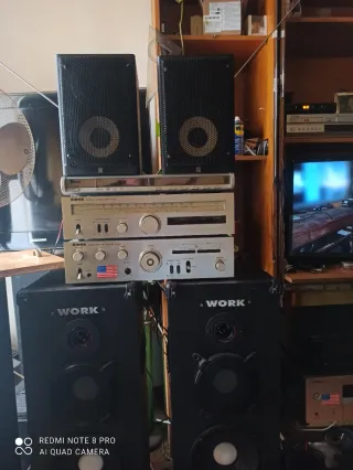 Pareja Altavoces Yamaha Negros