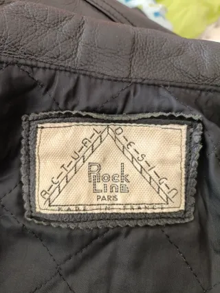 Cazadora cuero auténtico motera vintage M/L Medida