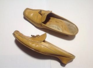 Zapatos Mocasines Flexibles Beige/Amarillo