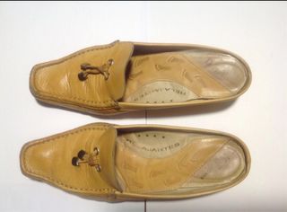 Zapatos Mocasines Flexibles Beige/Amarillo