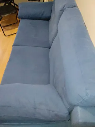 Sofá azul 2 plazas
