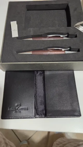 Set Regalo Faber-Castell e-motion Wood/Chrome