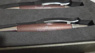 Set Regalo Faber-Castell e-motion Wood/Chrome