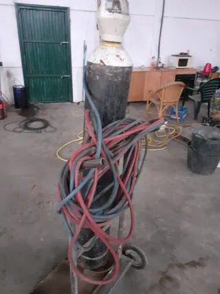 Soplete Harris con carro y mangueras