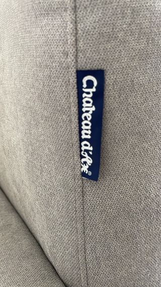 Divano letto 3 posti grigio tessuto