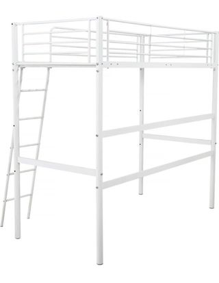 Estructura cama alta metálica + colchón + almohada