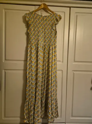 Vestido largo estampado floral