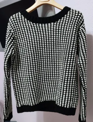 Jersey blanco y negro+Regalo pantalón