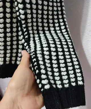 Jersey blanco y negro+Regalo pantalón