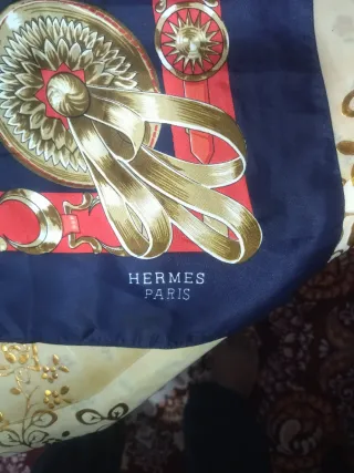 Pañuelo Hermes Caballos Azul Multicolor