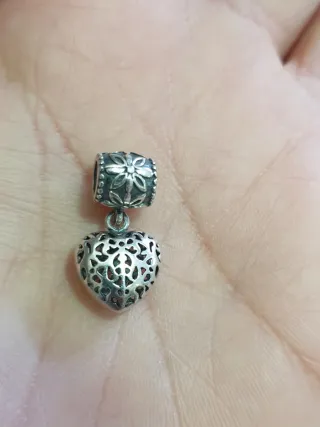 Colgante Corazón Filigrana Compatible Pandora