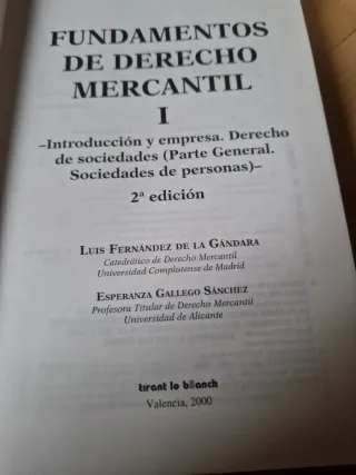 Fundamentos de derecho mercantil