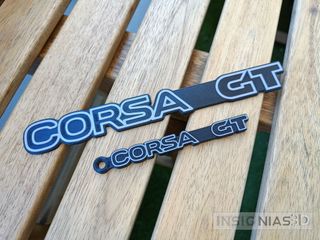 Emblema Corsa A GT para maletero. Emblema Opel