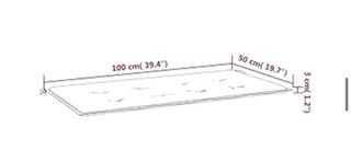 Cojín para banco marrón