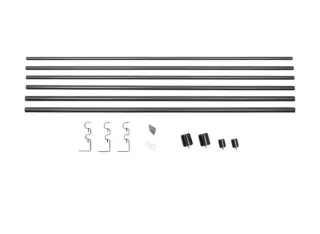 Barra Cortina Doble Extensible Negra NUEVA