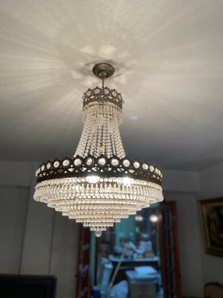 Lámpara Imperio Francés de cristal de Swarovski