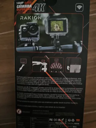 Cámara Deportiva Rakion 4K Ultra HD 64GB