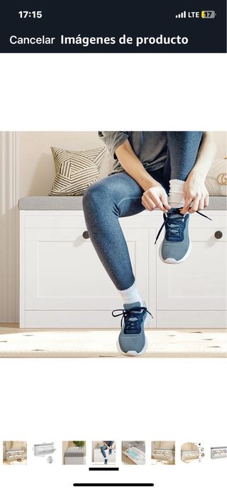 Zapatero Banco 2 Cajones Blanco