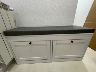 Zapatero Banco 2 Cajones Blanco