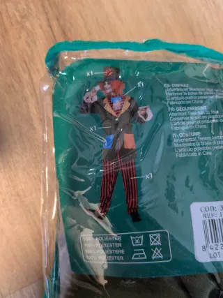 Disfraz Sombrerero Loco Atosa Talla M-L