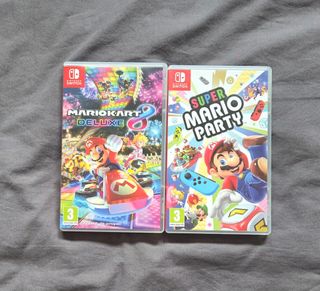 Mario Kart 8 Deluxe y Super Mario Party switch