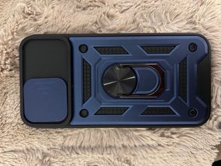 Funda iPhone 15 Azul con Anillo