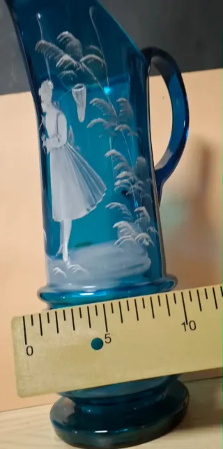 Jarra de cristal Mary Gregory