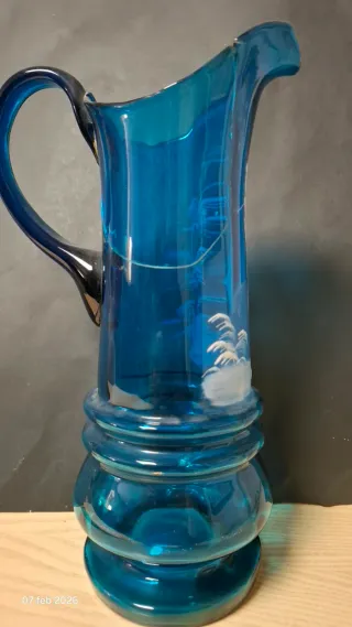 Jarra de cristal Mary Gregory