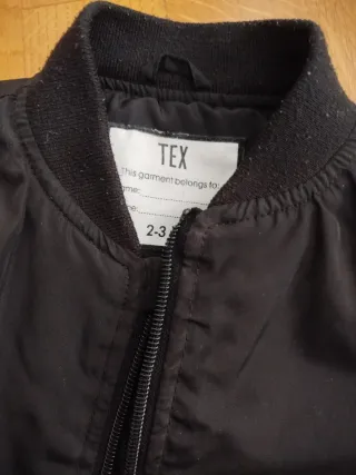 Chaqueta bomber negra niño