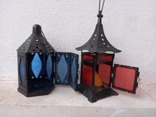 Farolillos Árabes de Hierro y Cristal Catedral