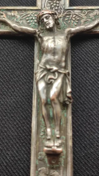 Crucifijo Plata Guerra Civil 1938